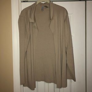 Collection By Cherokee Beige Cardigan